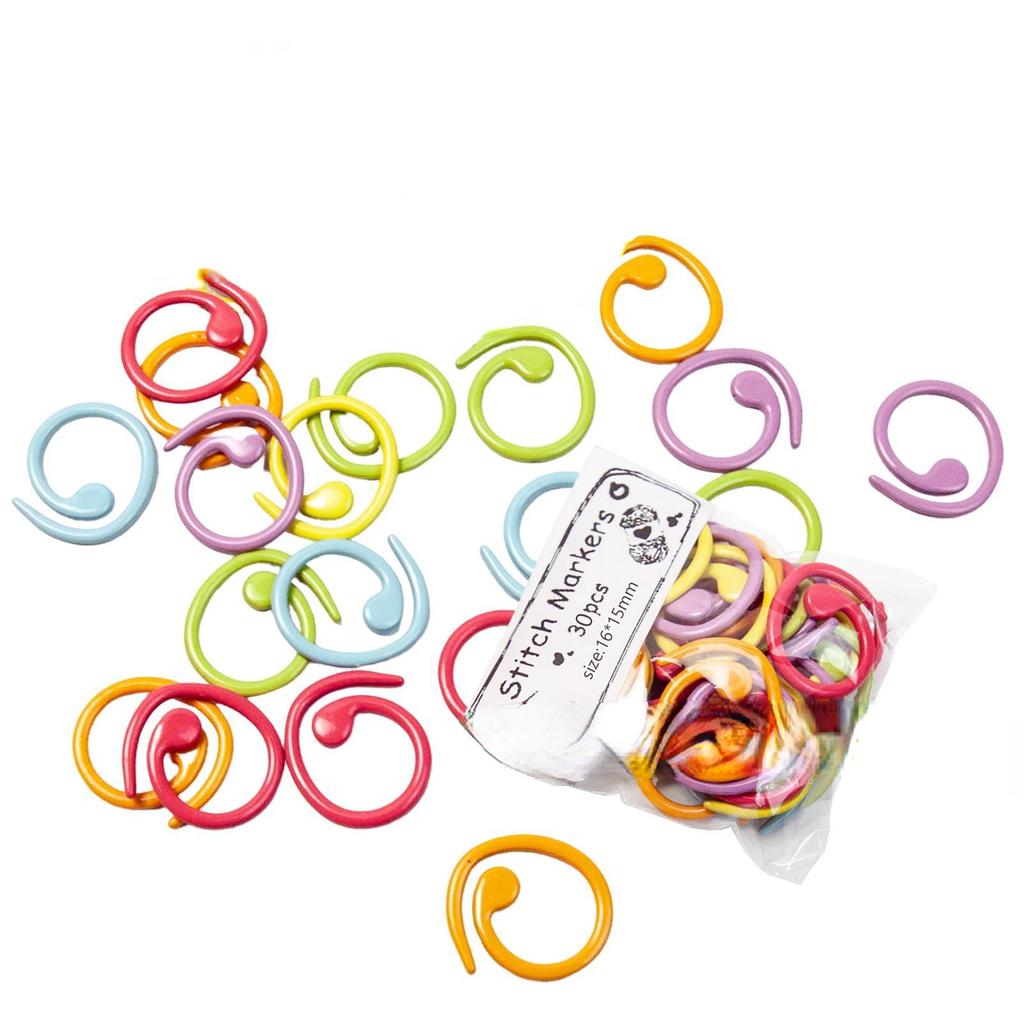 Colorful Metal Marker Button Stick Marker Circular Heart Shaped Marker Button Sweater Knitting Tool DIY