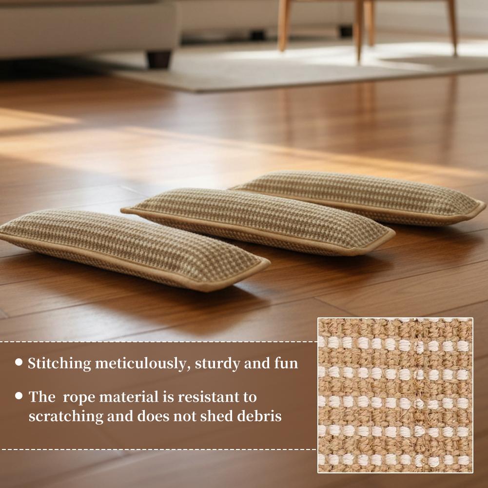 Catnip Chew Pillow with Jute Texture: Soothing Cat Toy for Dental Health, Scratching & Boredom Relief - Self-Play Cuddle Pad