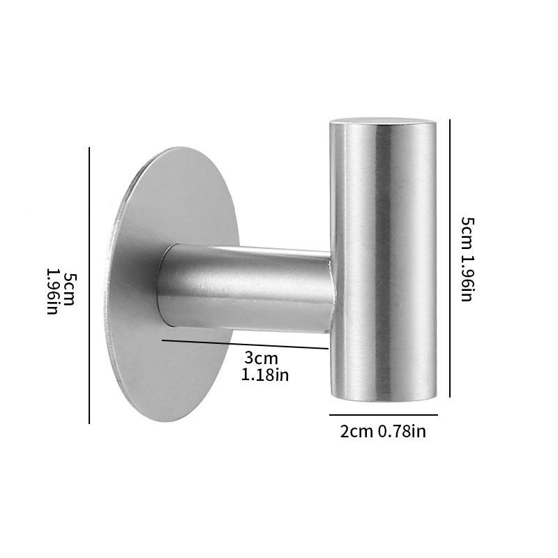 Silver Towel Bar for Bathroom No Drill Punch free Stainless Steel without drill Toilet Tissue Roll Paper Holder Rack Accessories