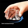 Leak Proof Bird Cage Feeder Cup Clear Plastic Parakeet Feeder Compact Hanging Food Bowl  Bird Cage