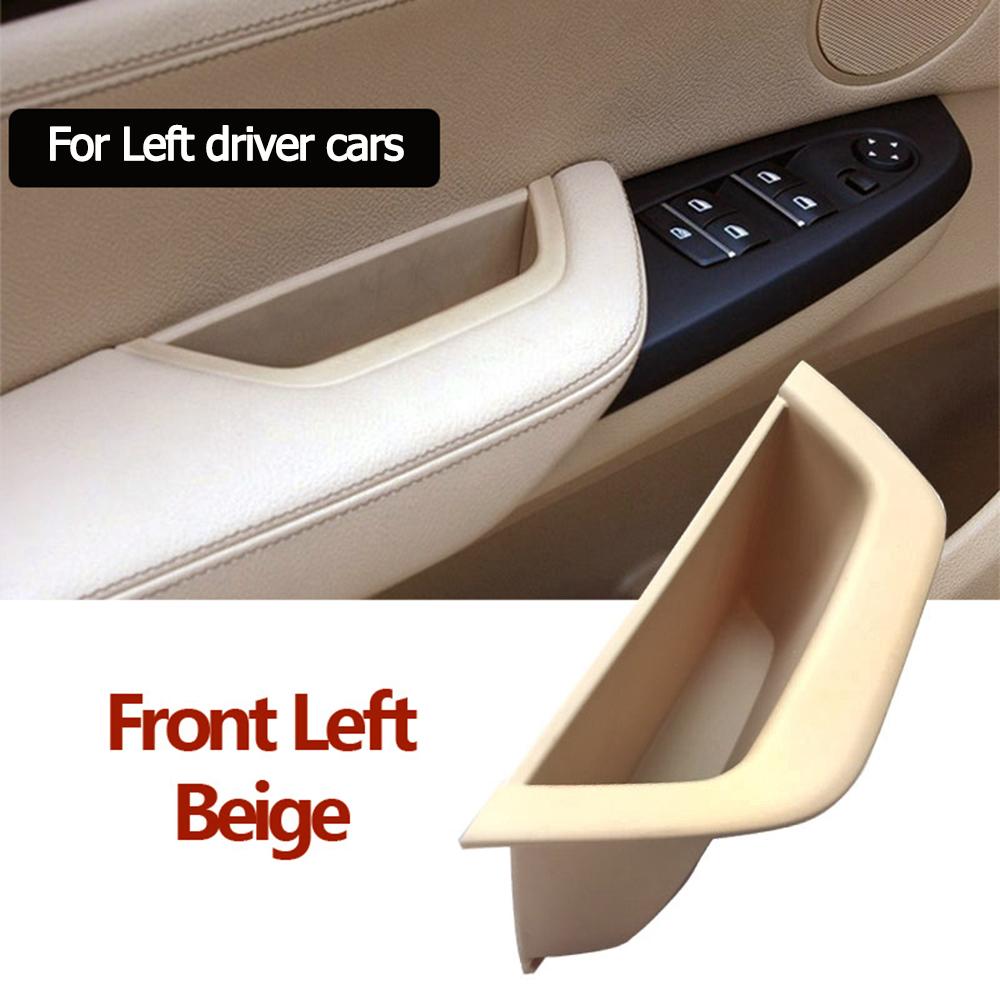LHD Car Interior Front Left Driver Door Armrest Panel Cover Door Inner Handle Pull Trim For BMW X3 X4 F25 F26 2010-2016