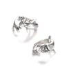 2 Pieces Animals Shark Rings Open Adjustable Ring Alloy Jewelry Decoration Rings Best Gift for Women Men Girls Boy Teens