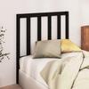 VidaXL Headboard Bedroom Furniture Head of Single Bed Frame Bed Accessory Interior Black 81x4x100 Cm Wood 817719