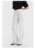 Yulu Women's Linen Straight-Leg Summer Pants - Loose, Breathable, Slimming, Versatile, and Casual Long Pants
