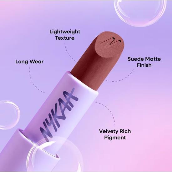 Nykaa Cosmetics Superlight Feathertouch Lipstick - Breezy (4.2g)