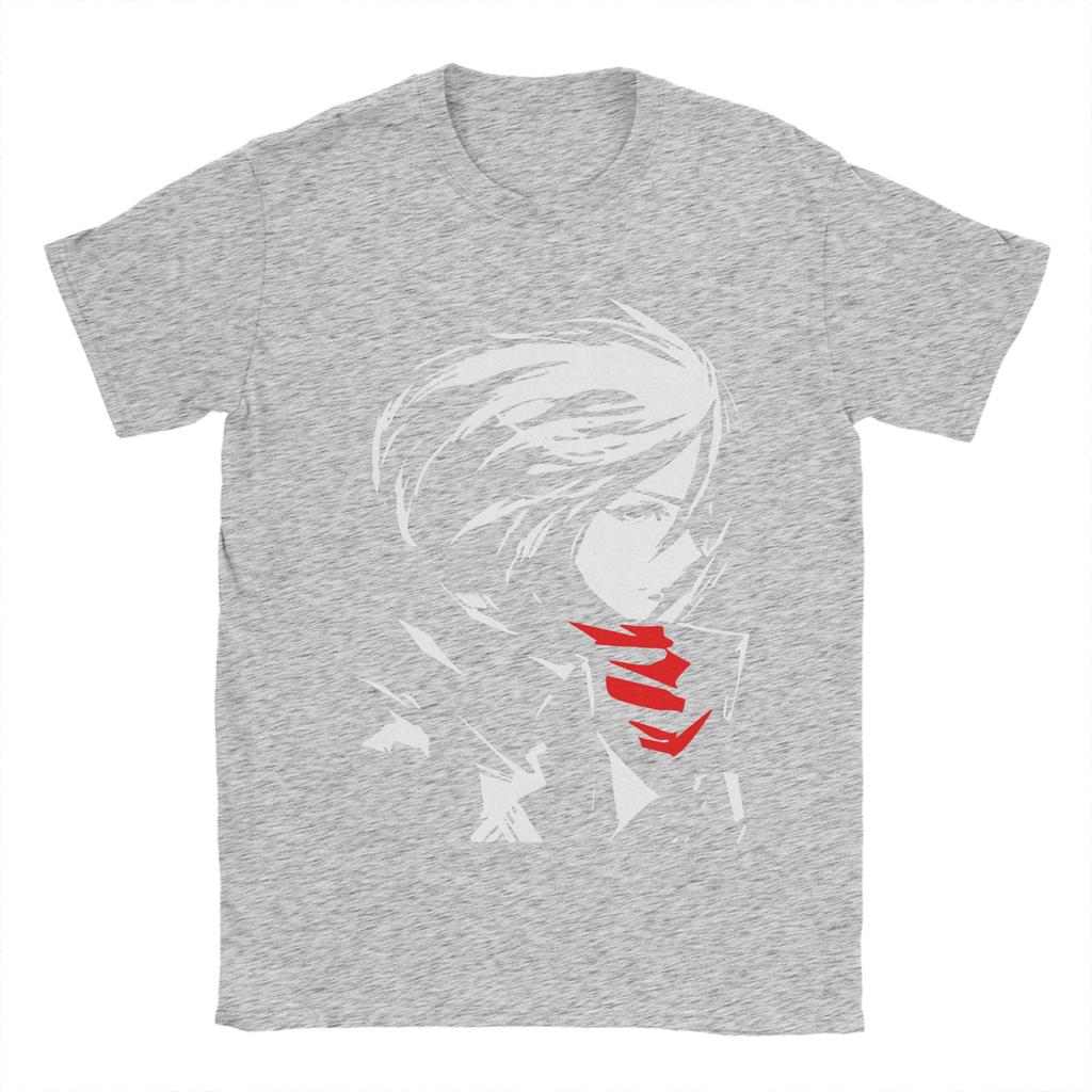 Ackerman Attack on Titan T-Shirt Men Shingeki no Kyojin Vintage Pure Cotton Tees Crew Neck Short Sleeve T Shirt Gift Idea Tops