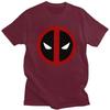 Superhero T Shirt Men Pre-shrunk Cotton Tshirt Casual Tee Short Sleeve Deadpool Sympol T-shirt Fitted Apparel