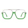 2025 New Vintage Oversized Reading Glasses Men Women Luxury Brand Anti-reflective and Filter Lens Elegant Green Eyeglasses Bril