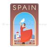 Spain Metal Sign Home Printed Classic Cinema Party Tin Sign Poster
