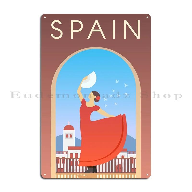 Spain Metal Sign Home Printed Classic Cinema Party Tin Sign Poster 20X30CM