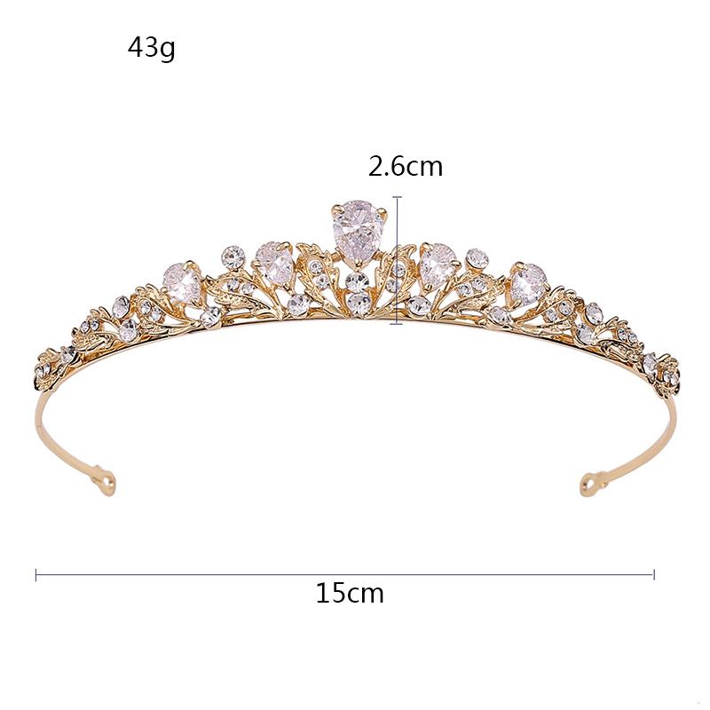Wedding Tiaras Hair Accessories For Women Baroque Imitation Pearl Crowns Shiny Rhinestone Headwear Bridal Charming Hair Jewelry