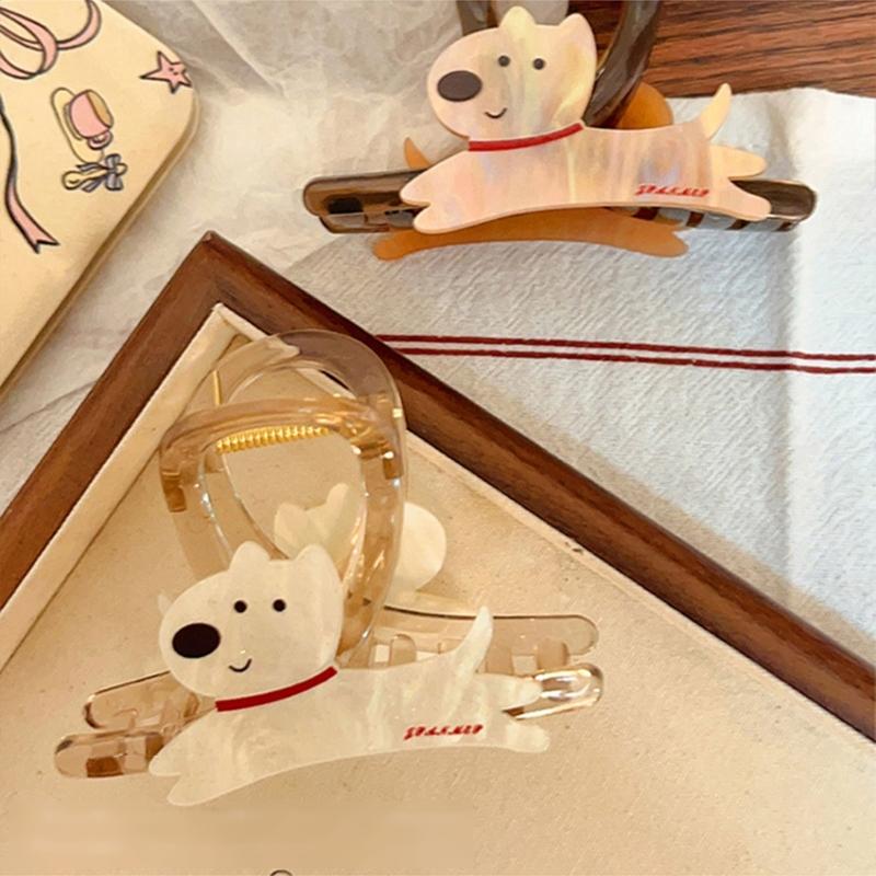 Cute Cartoon Dog Hair Clip Claw For Girls And Women Hair Accesories For Sweet Style Outfits Adds Fun To Any Occasion