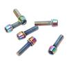 Steel Water Bottle Cage Bolts M5x23mm Colorful Water Bottle Cage Bolts for Fixing Handlebar Ends