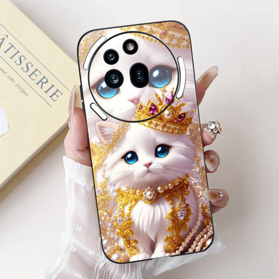 Fashion Painting Phone Case For Nothing Phone (3a) Pro Black Silicone Soft Cover For Nothing Phone3a 3a Pro Cases Bumpers