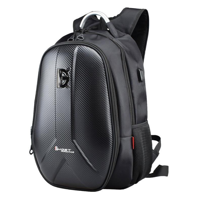 Devil Race Large-Capacity Motorcycle Helmet Backpack & Saddle Bag for Commuters