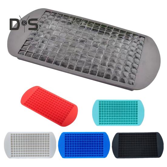 Mini silikonové formičky na ledové kostky 160 dutin Formičky na led bez BPA Snadné vyjímání Opakovaně použitelné Výrobník malých ledových kostek na whisky koktejly nápoje kávu