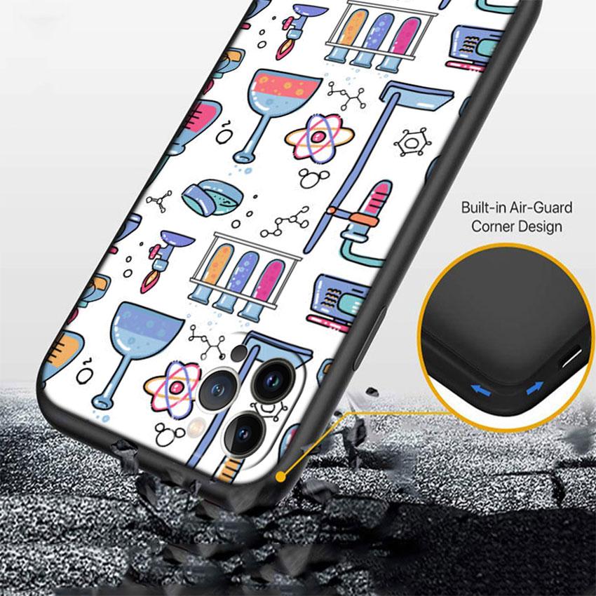 PP43 mad science chemistry lab Soft Shell Phone Case for Redmi Note 10 11 12 Pro Max 10S 10C 10T 11A 11S 12S 12C