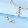 Charmscoppereternal Love Pink Heart Cross Beads Fit Plataoriginal Bracelets Women Jewellery Making Gifts