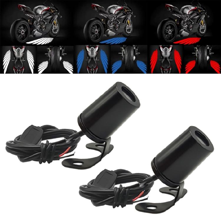 Motorcycle Angels Wing Projection Light Kit 2Pcs Angels Wing Door Lighting Courtesy Projector Waterproof