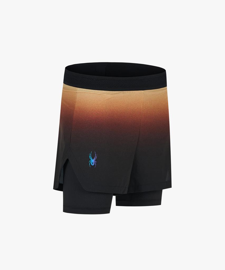 SPYDER Men'S Running Leggings One-In-One Shorts Spkmcntr231Mptn