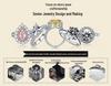 Zhuozhifan S925 Gold-Plated Sterling Silver Ring with High Carbon Diamond & Oval Morganite
