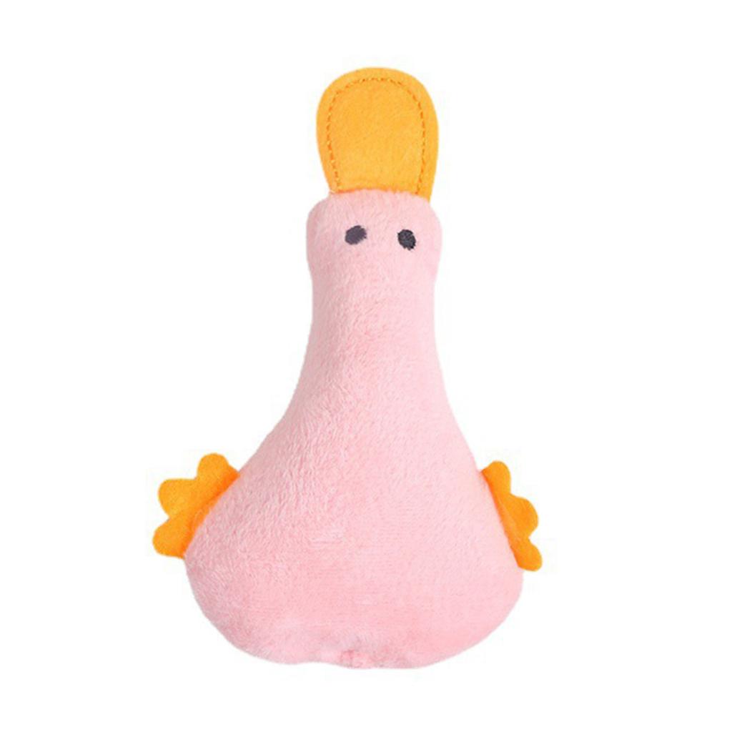 Pet Duck Toy Cute Shape Contains Catnip Sound Paper Included Teeth Cleaning Clear Stomach