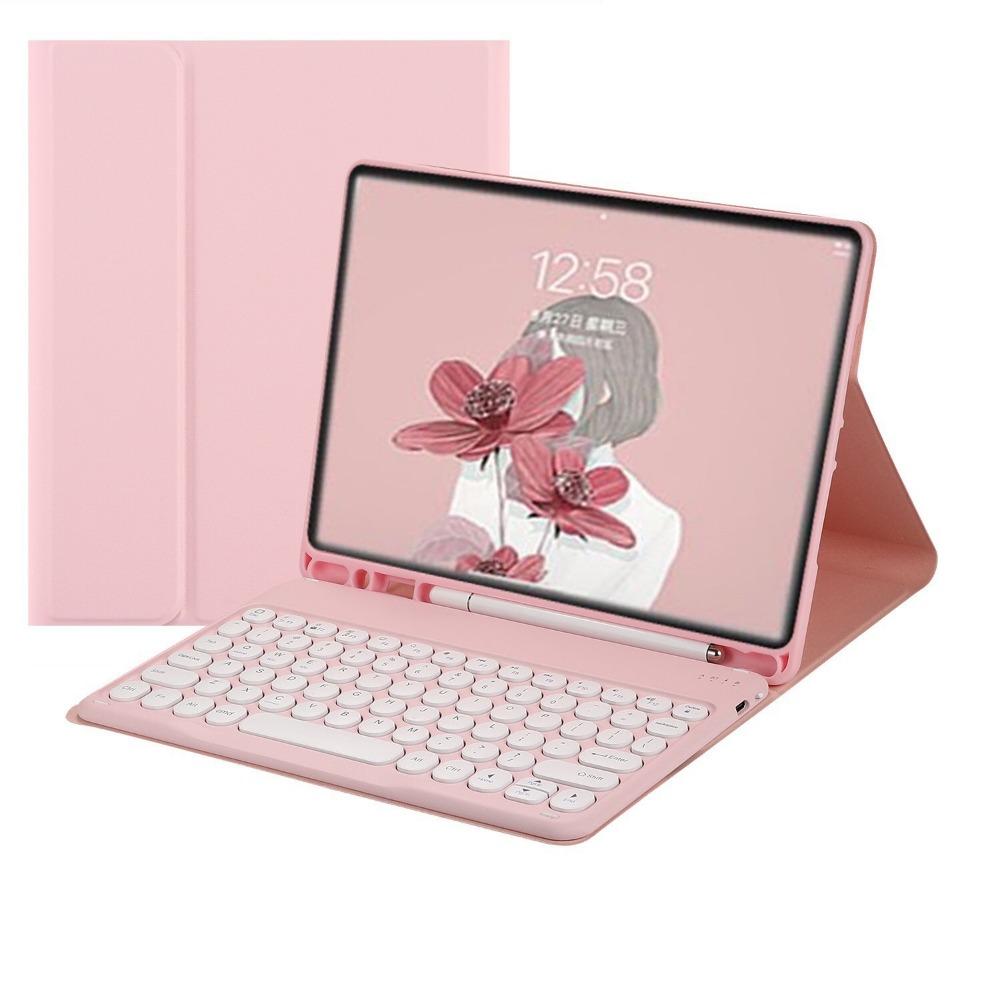 Bluetooth Keyboard Case for iPad Air 6 Pro 11 Split Round Keycap with Pencil Holder 10.2 Inch