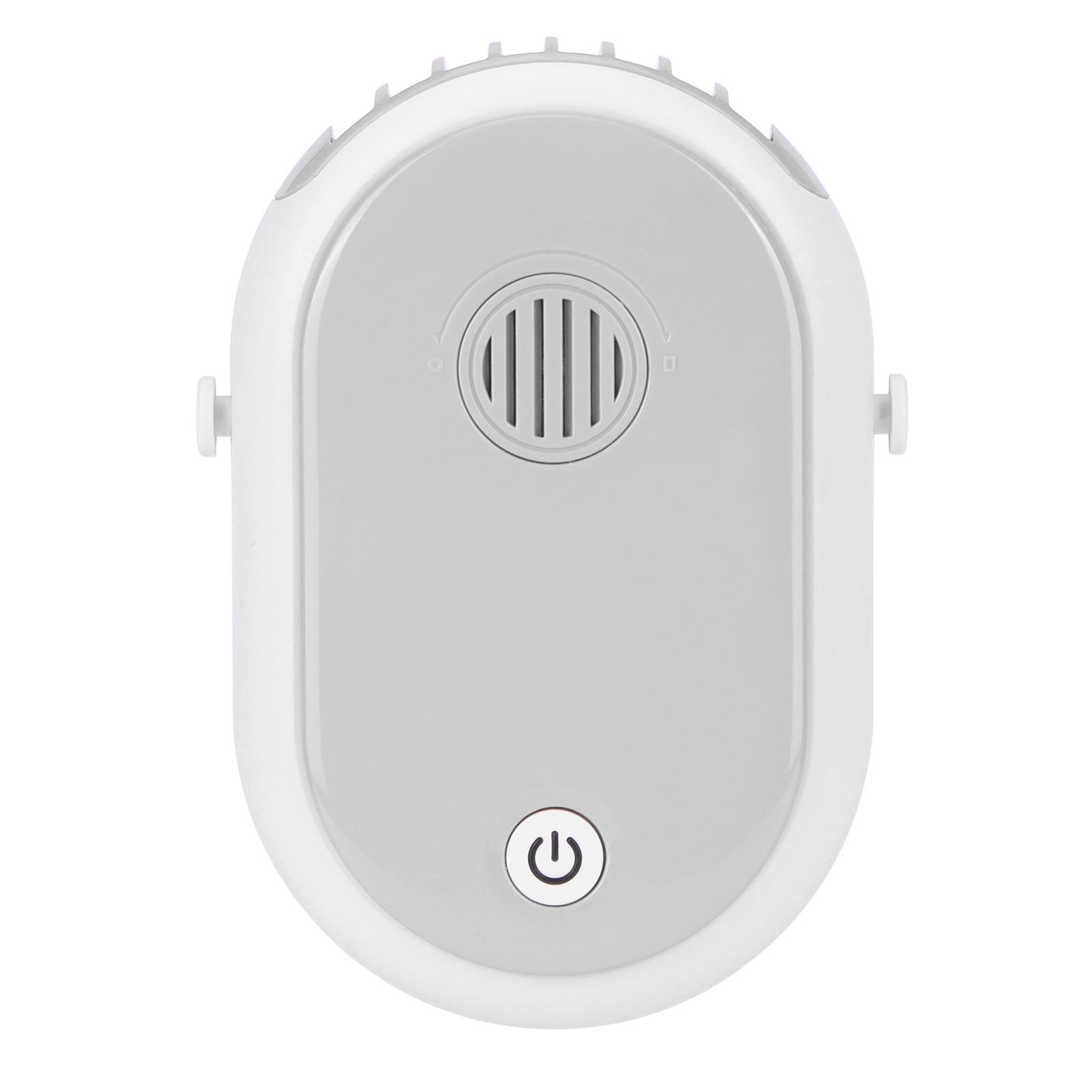 

Electric Desktop Fan with 3 Speeds Portable Neck Hanging Aromatherapy Fan USB Charging белый