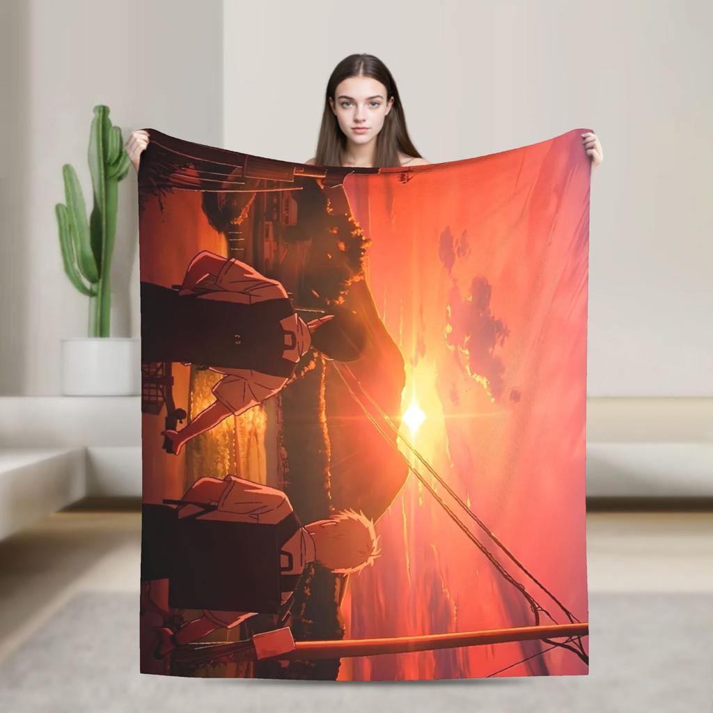 Soft Warm Blankets Picnic The Summer Hikaru Died Throw Blanket Flannel Bedspread For Home Decor Fashion Sofa Bed Cover