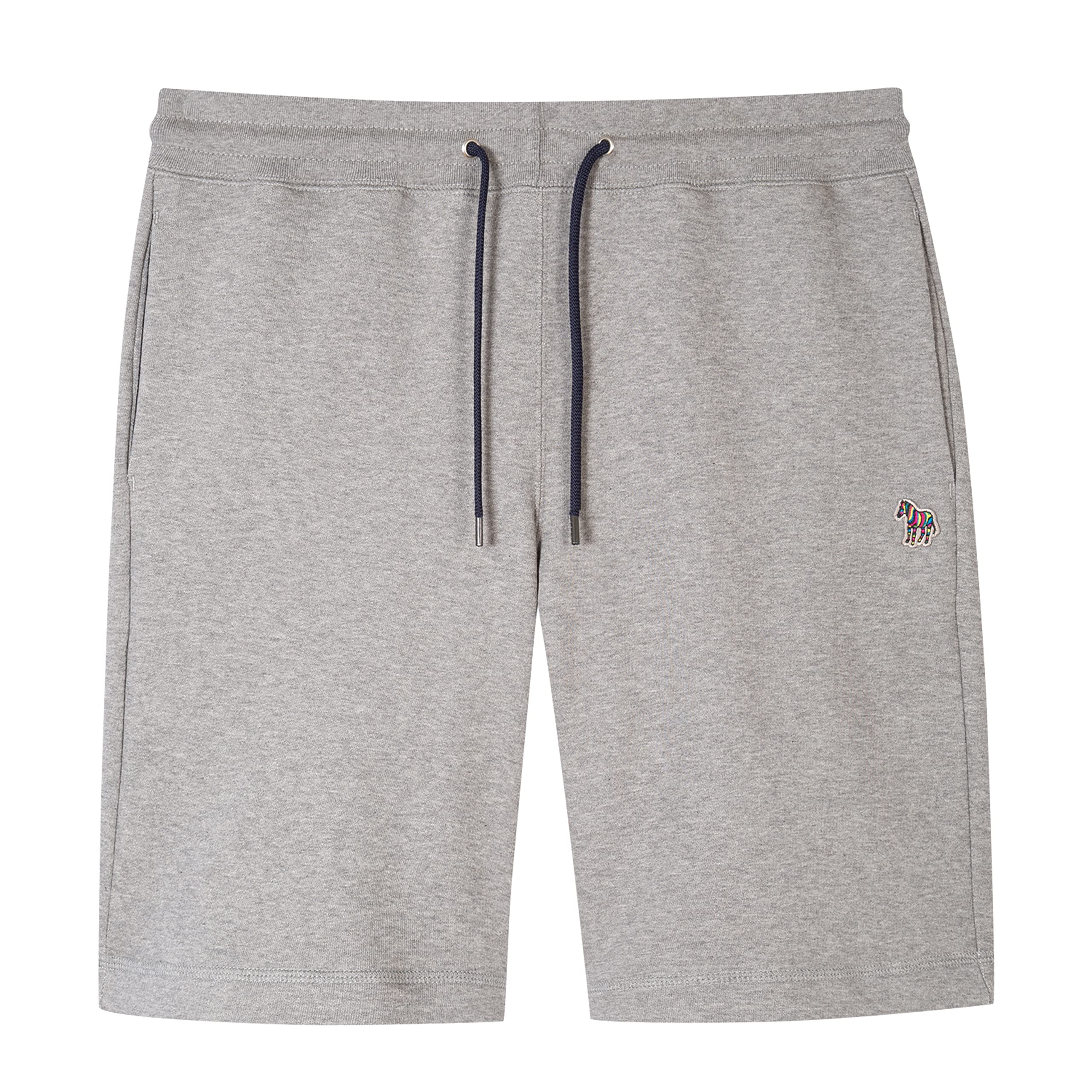 

Мужские шорты PS by Paul Smith обычного кроя, серые, маленькие, с принтом зебры, меланжевые,