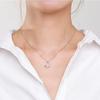 S925 Sterling Silver Star & Moon Necklace for Women - Japanese & Korean Design, Micro-Inlaid Clavicle Chain, Trendy Pendant.