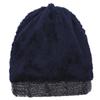 ZHENYUEQI KING Knitted Beanie with Leather Tag