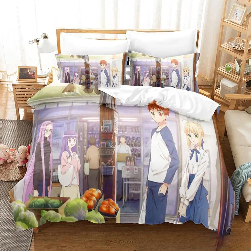 

Новое Аниме Сегодняшнее Меню для Семьи Эмия Комплект Постельного Белья, Пододеяльник Комплект Постельного Белья Покрывало, Размер Кинг Квин Полуторный Мальчики Девочки Взрослые EU Twin 135x200cm