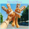 Melard Leopard Funky Print Plush Rabbit Fur Keychain Pendant For Accessories Eyecatching