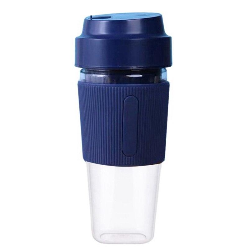 Portable Blender Cordless Mini Cup Fruit Printer Personal Travel Blender Smoothies Maker Milk Shake Maker 300ml | Players (Blue)