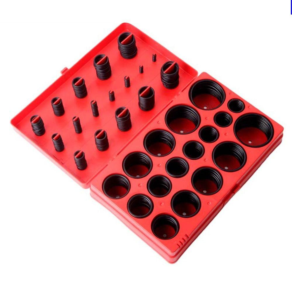 419PCS Nitrile Rubber O-Ring Gaskets Mixed Size Black Sealing Ring Assortment Kit Wear Resistant High Temperature Resistant
