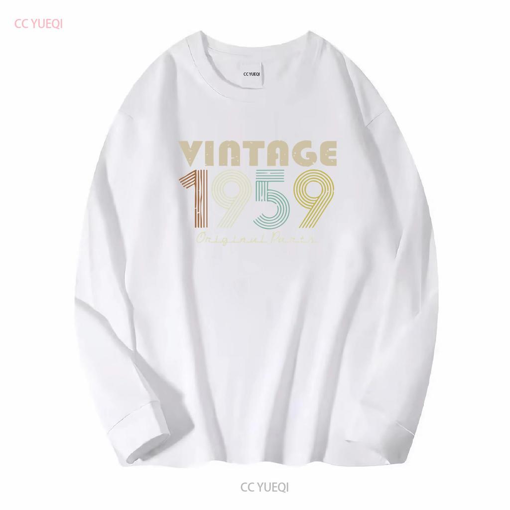 Vintage Original 1959 Birthday S Premium T Shirt vintage Washed fashion Top For Everyday Wear Stylish homme Stretched Versatile