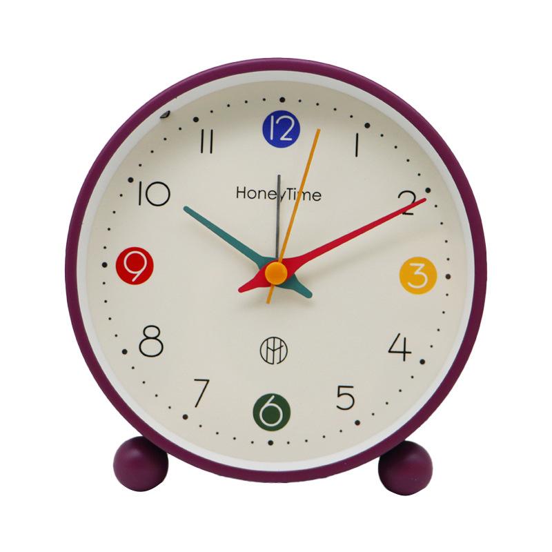 Children's Small Alarm Clock Girl Mute Boy Desktop Get Up Artifact Clock Student with Special Learning Clock Early Education