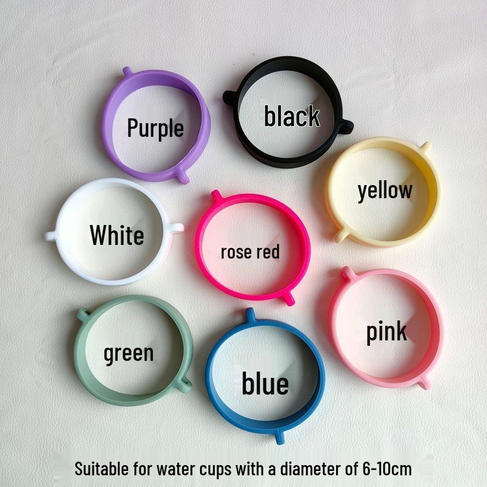 Portable Cup Handle Strap with Silicone Ring for 6/10cm Cups
