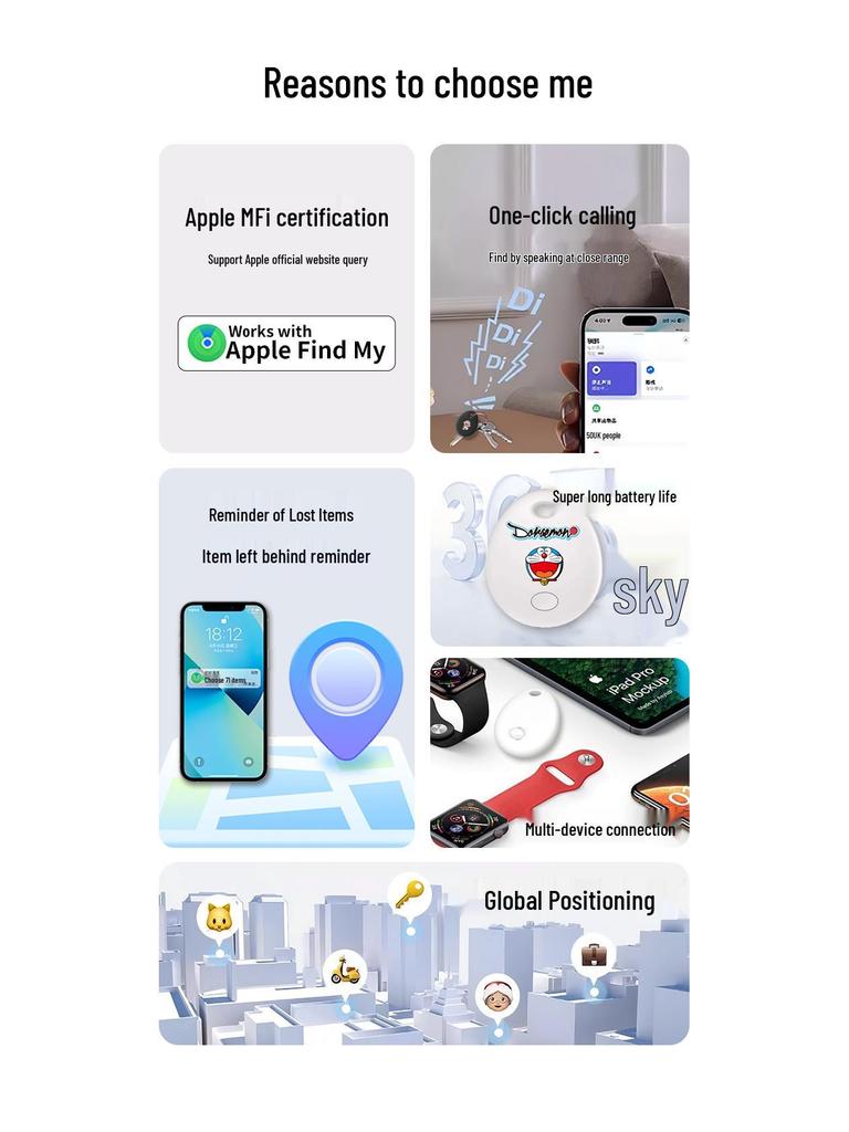 Akıllı GPS Bluetooth Takip Cihazı: Çocuklar, Yaşlılar, Anahtarlar ve Evcil Hayvanlar İçin Kayıp Önleyici Cihaz