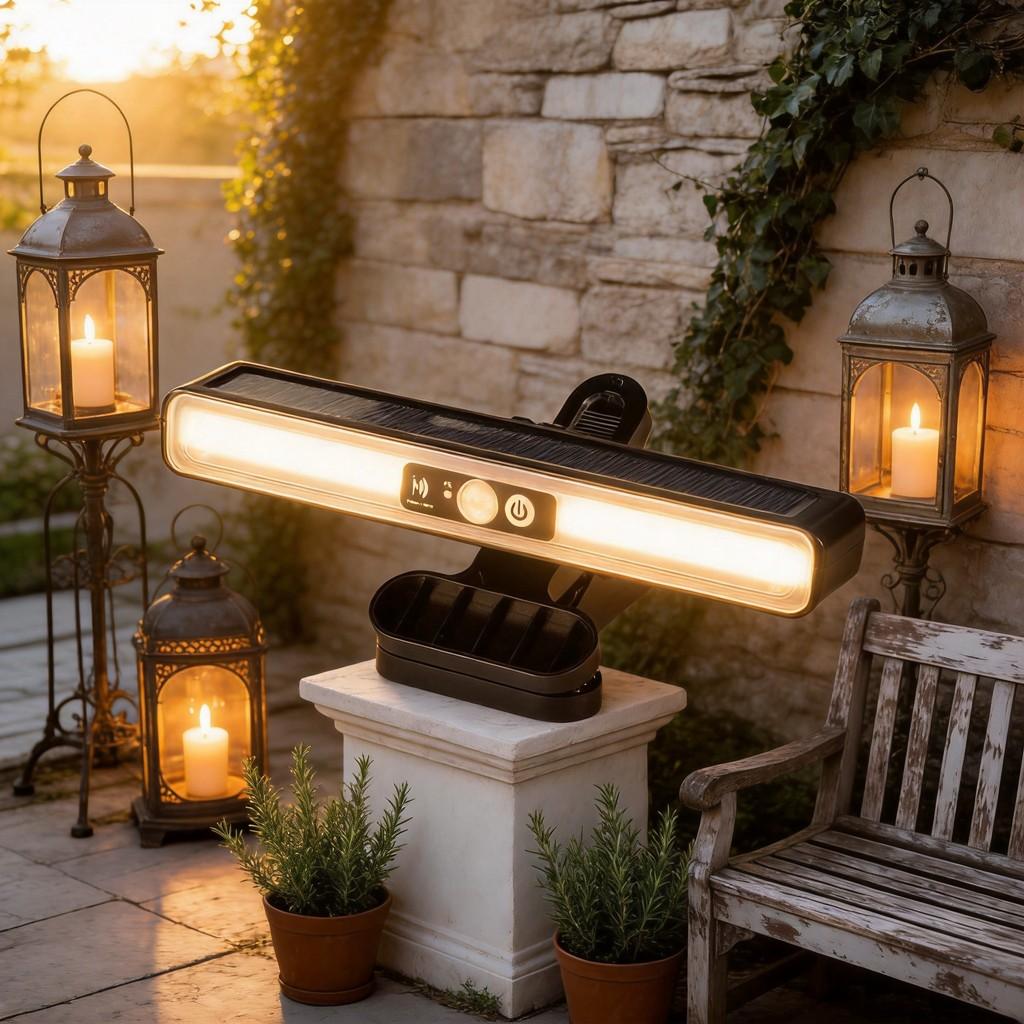 Solar Outdoor Garden Light With Motion Sensor Waterproof Led For Pathway And Yard Illumination
