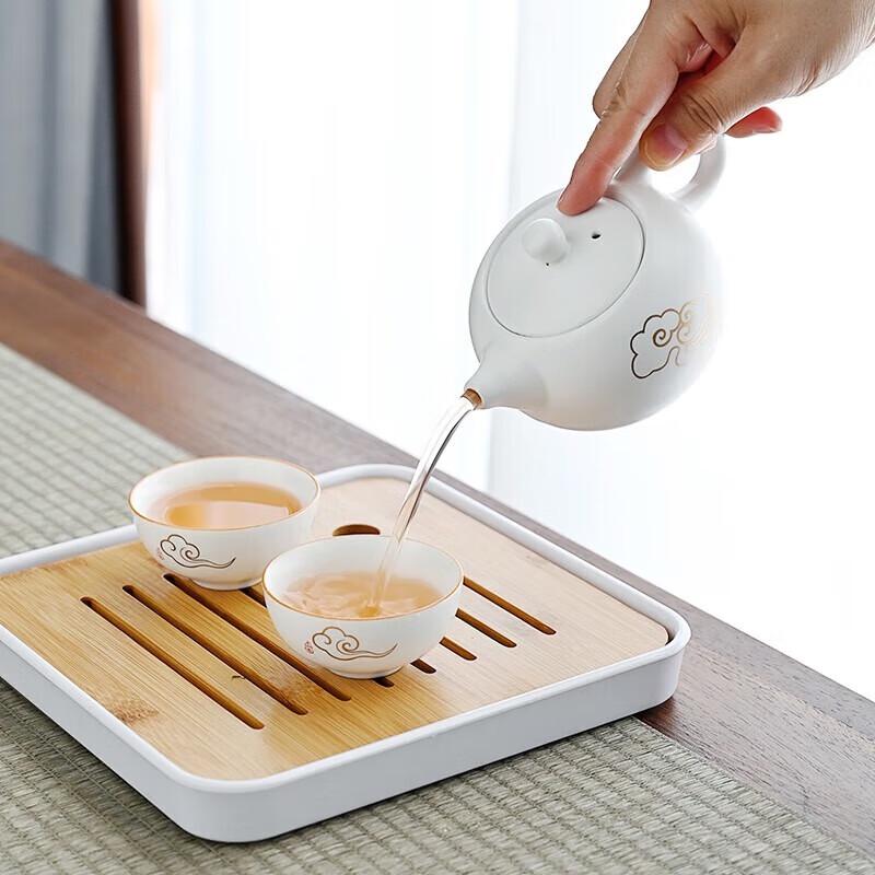 CHANGSHEGNYUAN Auspicious Cloud Ruyi Portable Tea Set