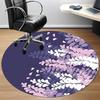 1pc Floral Pattern Office Round Area Rug, Indoor Mat Suitable For Office, Under Office Chairs Bedroom Living Room Home Decor, Room Deco