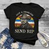Got A Problem Send RIP Vintage Retro TShirt Yellowstone TV Show Shirt Yellowstone Tops Round Neck Shortsleeve Simple Style