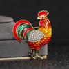 New Style Painted Dripping Oil Animal Rooster Cartoon Cute Brooch Brooch