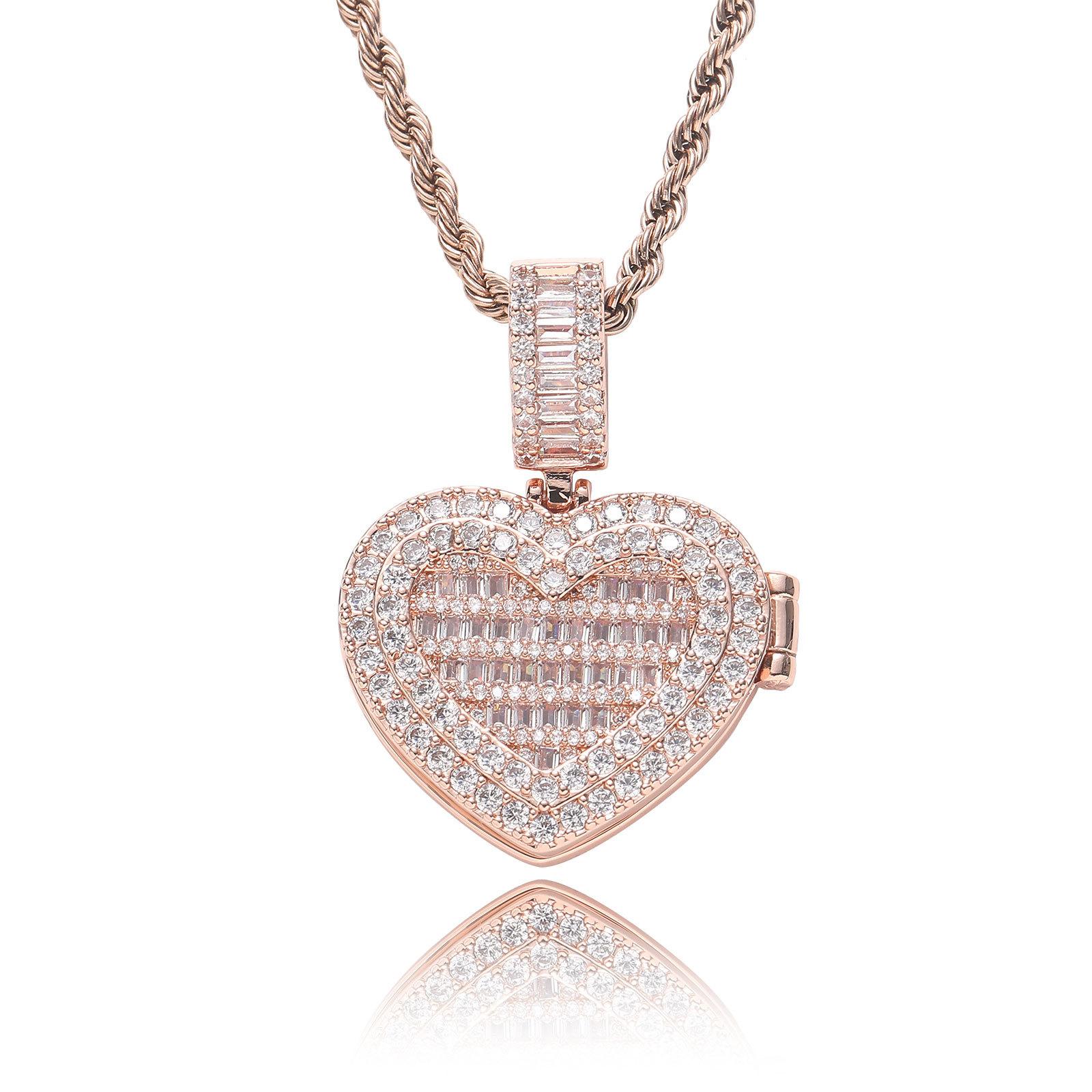 

Европейский и американский хип-хоп тренд фоторамка маленькая откидная подвеска для фото с любовью фото подвеска для пары