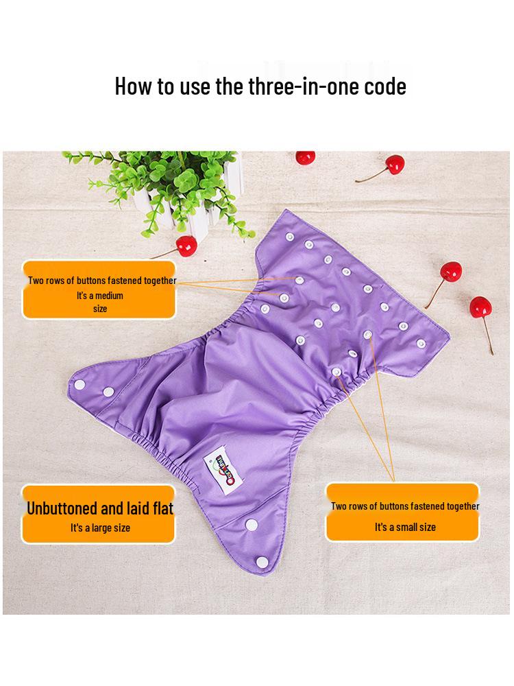 Newborn & Infant Diaper Pants: Snap Crotch, Breathable, Washable, Waterproof, Leak-Proof, Urine-Absorbent