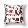 Home Christmas Cushion Cover Pillowcase Christmas Pillowcase Sofa Decorations Happy New Year Pillowcase funda de almohada