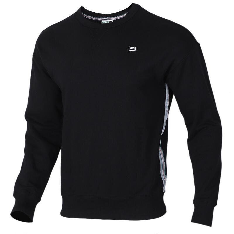 PUMA Downtown Crew Sweatshirt For Black Men s 597333-01 S