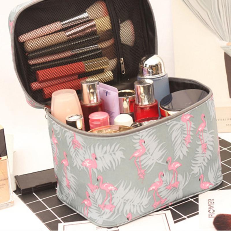 Waterproof Portable Women Makeup Bag High Capacity Toiletries Organizer Storage Cosmetic Cases Zipper Wash Beauty Pouch Travel